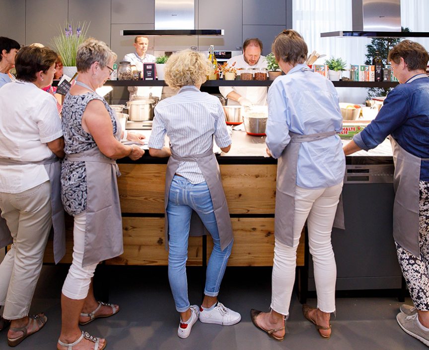 Kochen im Schaufenster