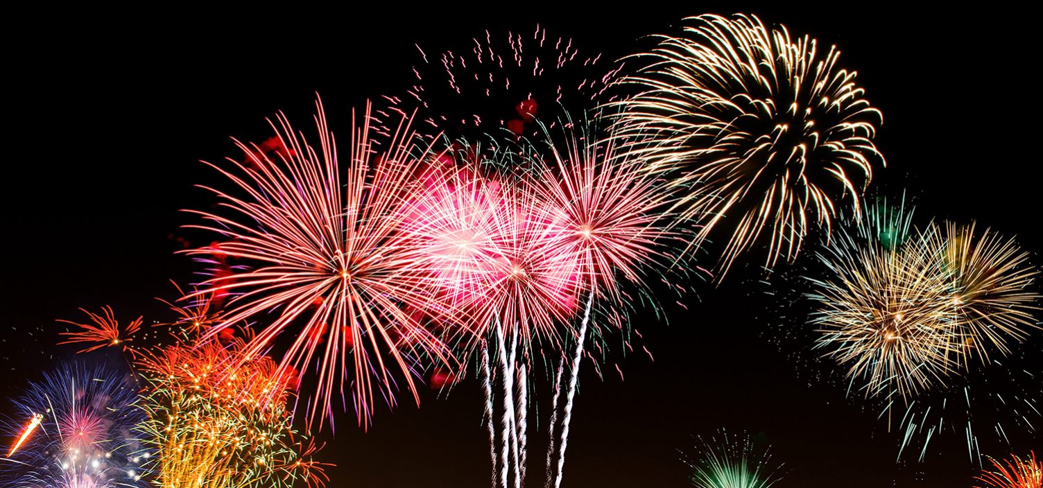 Neujahr Feuerwerk