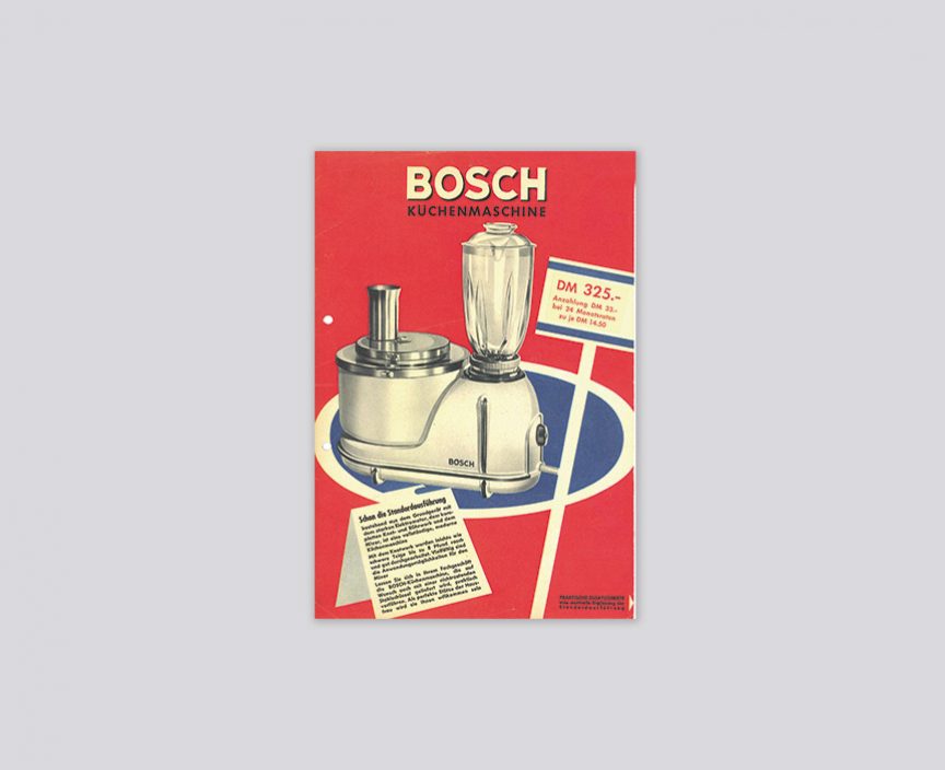 Nostalgie Plakat über Küchenmaschinen